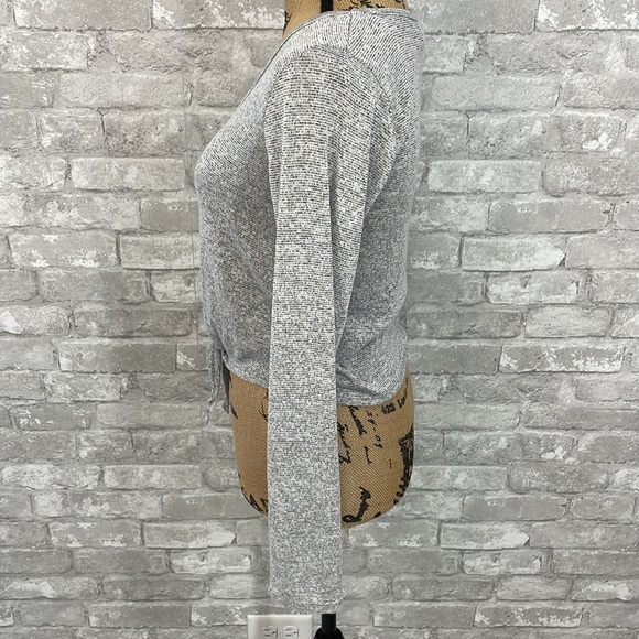 Caution to the wind Cropped Tie Top - Picture 2 of 4